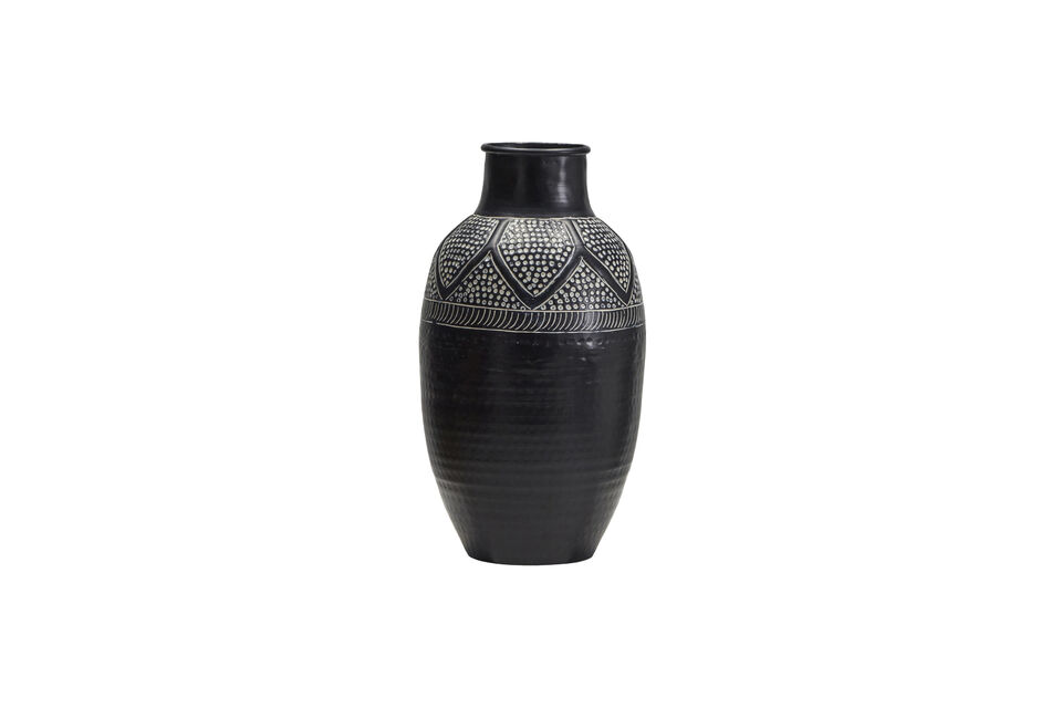 Vase 38 cm Aluminium et Fer Noir HDBloss House Doctor