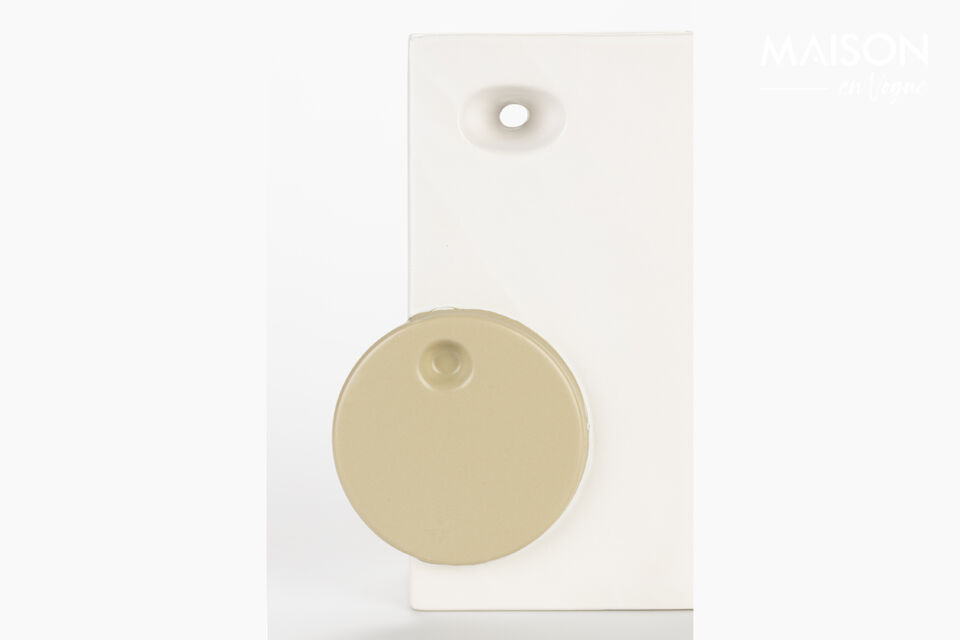 Vase aus Keramik beige 23 cm Bloomer - 17
