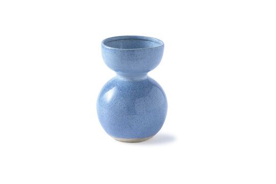 Vase aus Sandstein hellblau h45cm Boolb