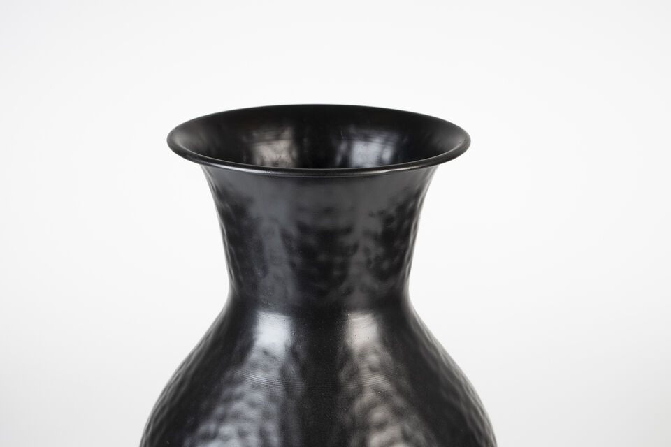 Vase aus schwarzem Stahl 49 cm Dunja - 4