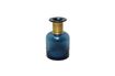 Miniature Vase bouteille Pharmacie bleue à col doré 1