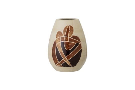 Vase brun en grès Jona Détouré