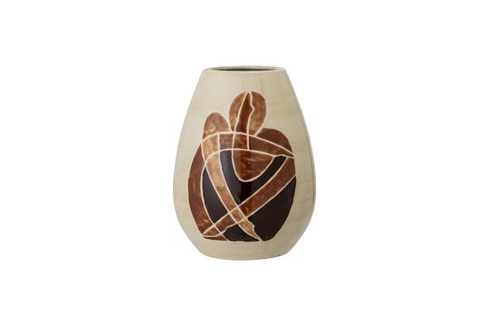 Vase brun en grès Jona