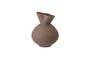 Miniature Vase brun en grès Nicita Détouré