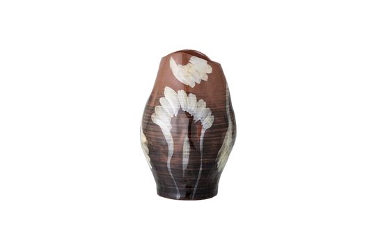 Vase brun en grès Obsa