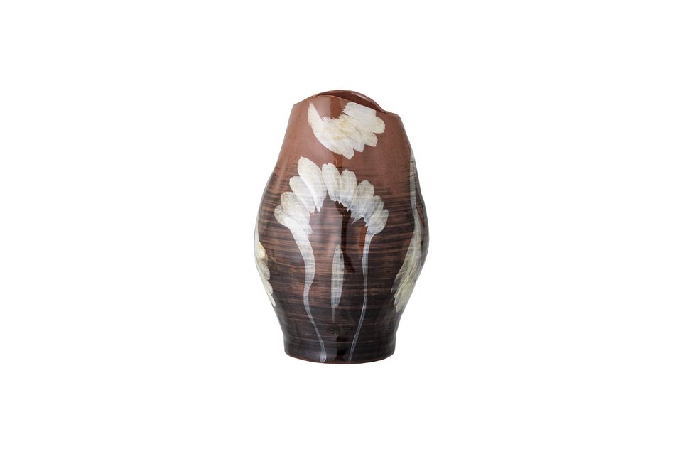 Vase brun en grès Obsa Bloomingville