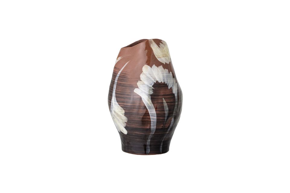 Vase brun en grès Obsa - 6