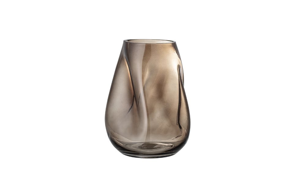 Vase brun en verre Ingolf Bloomingville