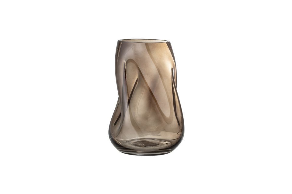 Vase brun en verre Ingolf - 7