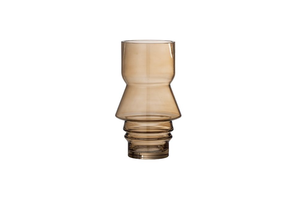 Vase brun en verre Zalla Bloomingville