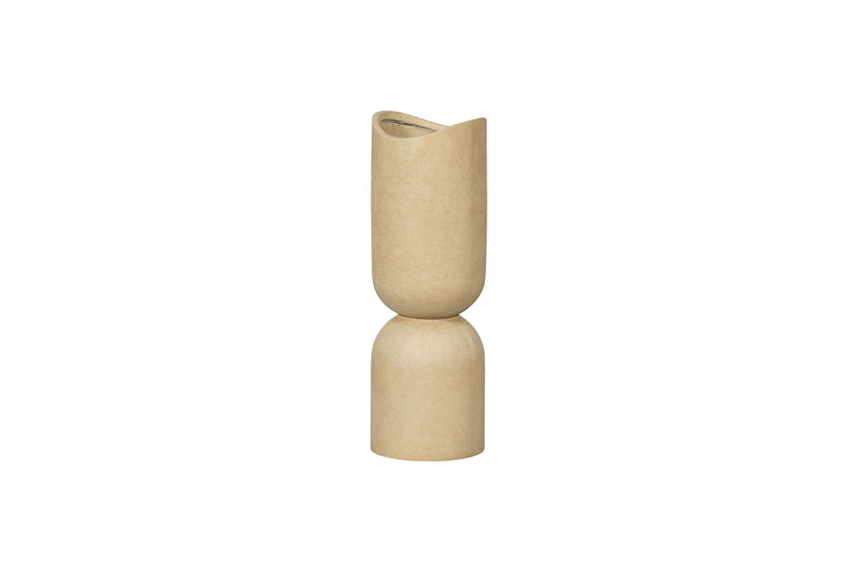 Vase/cache-pot 75xØ25 cm fiberclay beige Mosi Woood