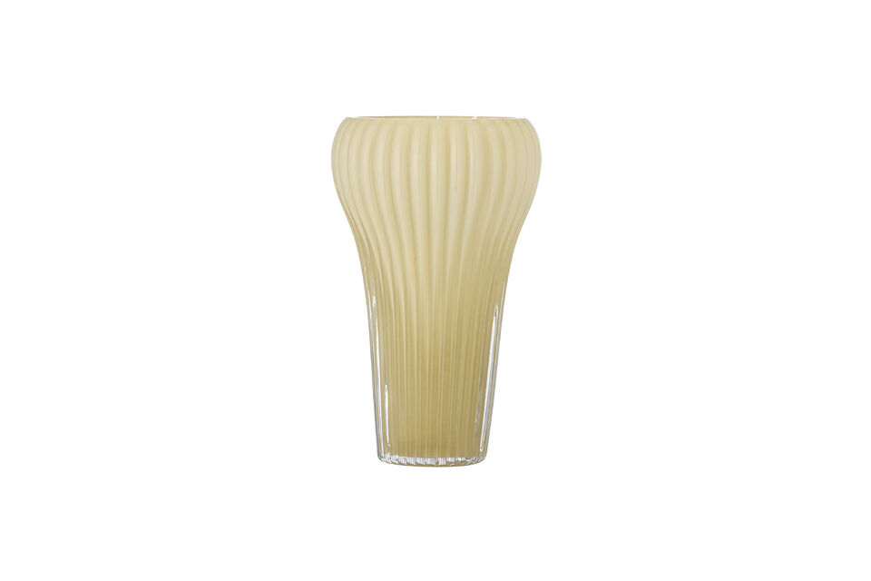 Vase D17xH28 cm aus gelbem Glas Averie Bloomingville