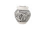 Miniature Vase D25xH26 cm Black Stoneware Togo Clipped