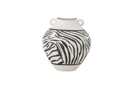 Voir la fiche produit vase D25xH26 cm en grès noir Togo Vase D25xH26 cm en grès noir Togo