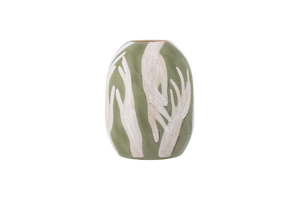Vase déco D23,5xH30,5 cm en grès vert Adalena Bloomingville