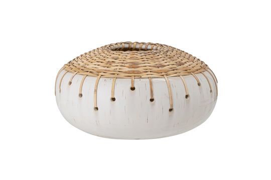 Vase décoratif blanc en céramique Kang Détouré