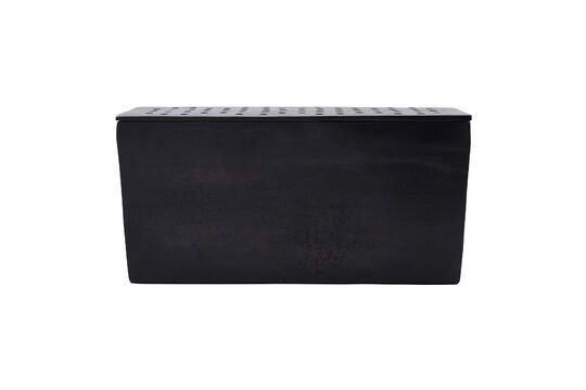 Vase en aluminium laiton noir Flow