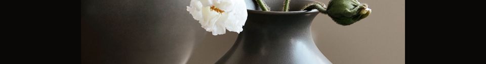 Mise en avant matière Vase en céramique marron Santa Fe