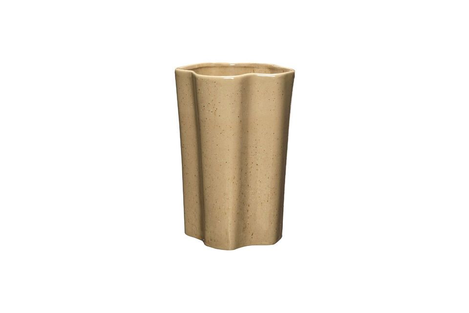 Vase en céramique marron Sapo Hübsch