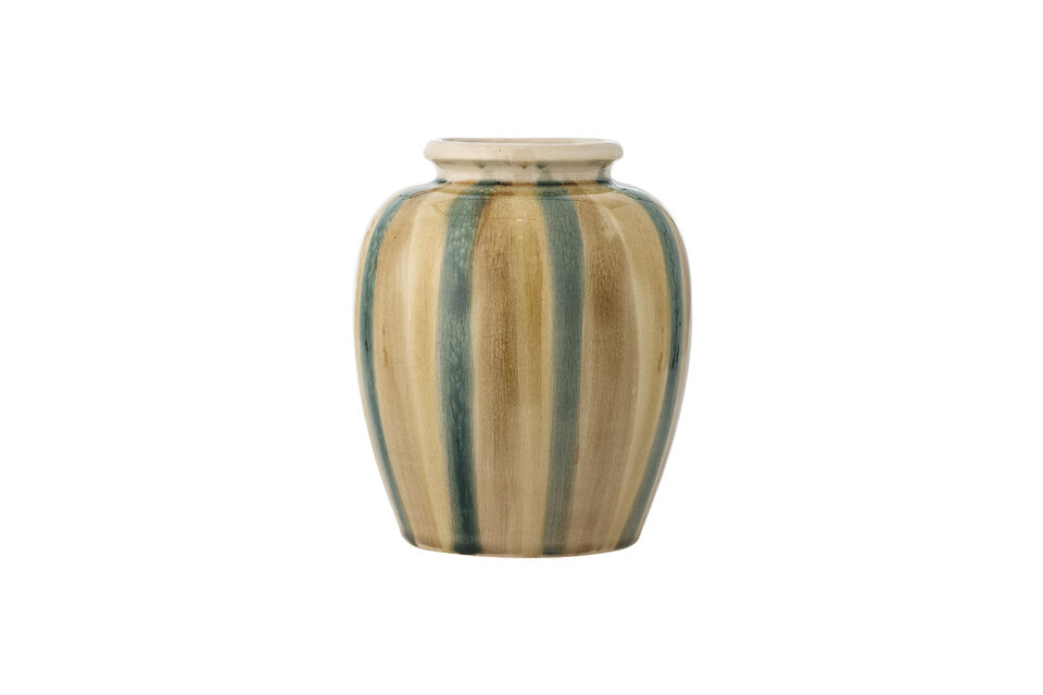 Vase en grès multicolore D16,5xH20 cm Rahima Marques