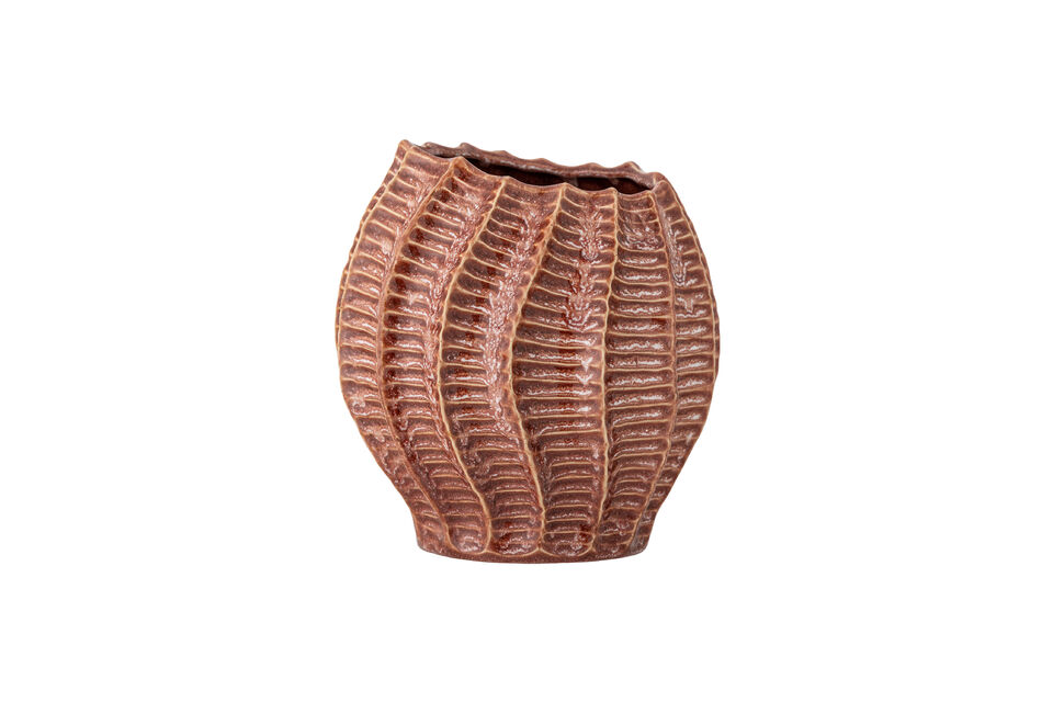 Vase en grès rose Callon Marques