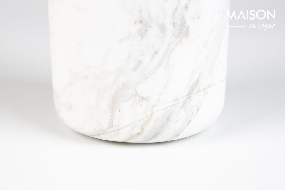 Vase en marbre blanc Fajen - 6