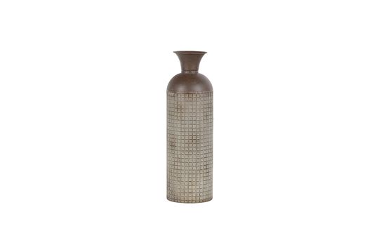 Vase en métal brun Kaki Détouré