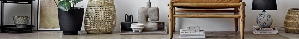 Mise en avant matière Vase en papier mâché Banael