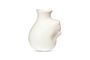 Miniature Vase en porceleine blanc Upside Down Détouré