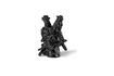 Miniature Vase en résine noir Dragonized 5