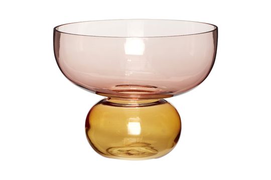 Vase en verre ambre et rouge Spectacle Détouré