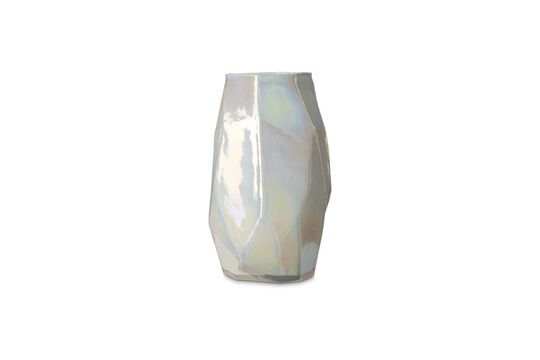 Vase en verre blanc Luster Détouré
