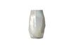 Miniature Vase en verre blanc Luster 1