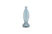 Miniature Vase en verre bleu clair H30 Fish 1
