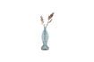 Miniature Vase en verre bleu clair H30 Fish 3