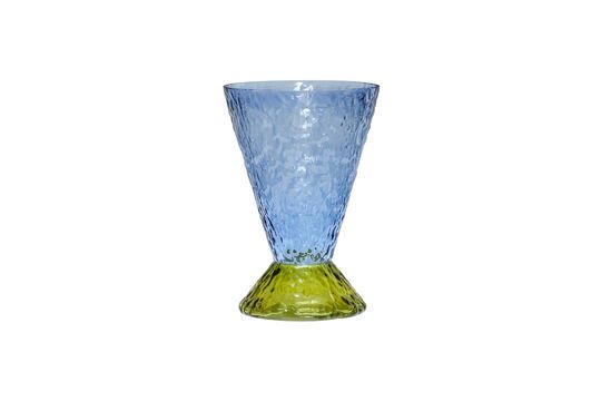 Vase en verre bleu et vert Abyss Détouré