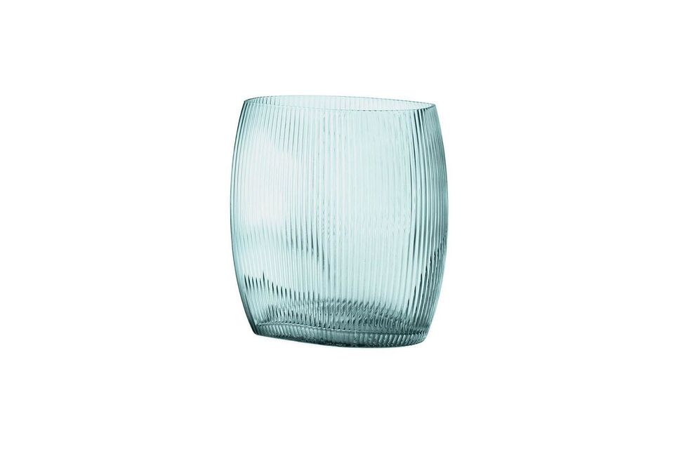 Vase en verre bleu Tide Normann Copenhagen