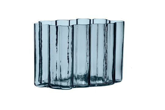 Vase en verre bleu Umber Détouré