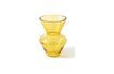 Miniature Vase en verre jaune Fat Neck 1
