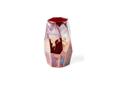 Vase en verre rouge Luster Détouré