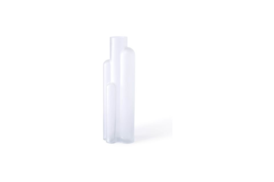 Vase en verre soufflé blanc Metropolis Pols Potten