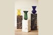 Miniature Vase en verre vert Long Neck 2