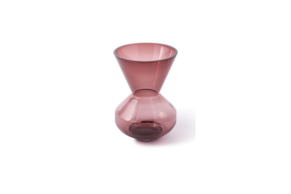 Vase en verre violet Thick Neck Pols Potten