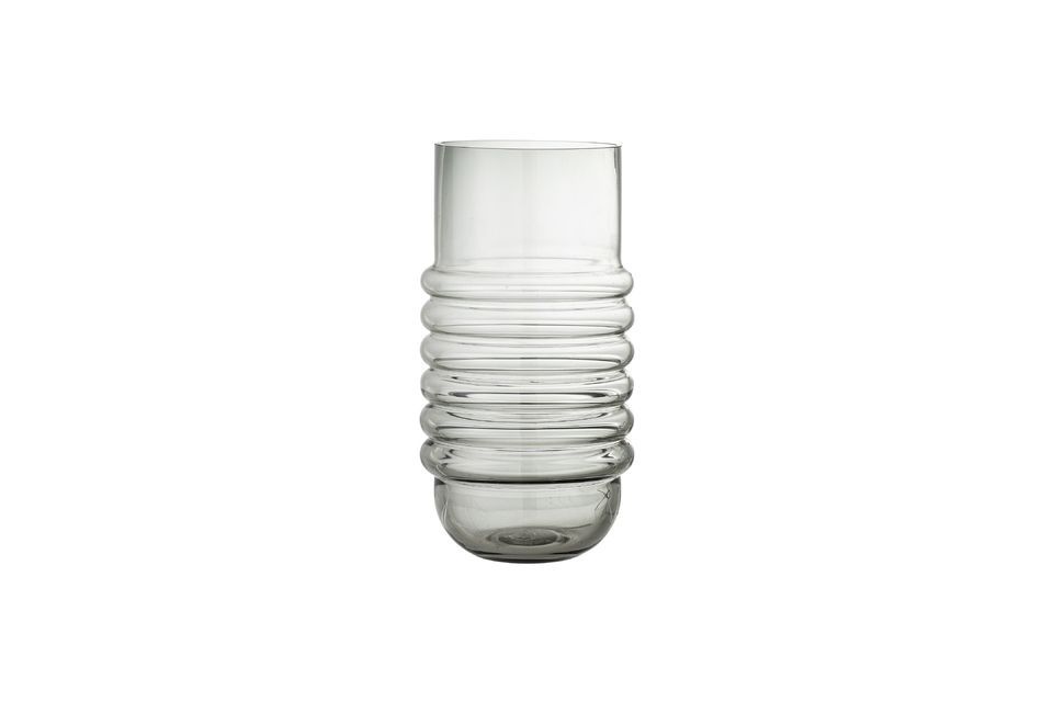 Vase gris en verre Belma Bloomingville