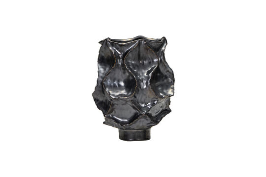 Vase H25 cm en grès métallique antique HDWaves Détouré