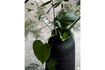 Miniature Vase haut en argile noir Groove 3