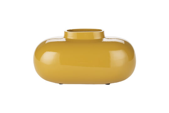 Schauen Sie die Produktbeschreibung an vase M aus Aluminium gelb ocker Droplet Vase M aus Aluminium gelb ocker Droplet