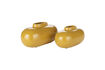 Miniaturansicht Vase M aus Aluminium gelb ocker Droplet 3