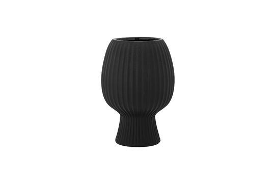 Vase noir en grès Dagny Détouré