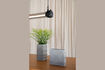 Miniature Vase plat 20 cm en béton gris Graphic 3